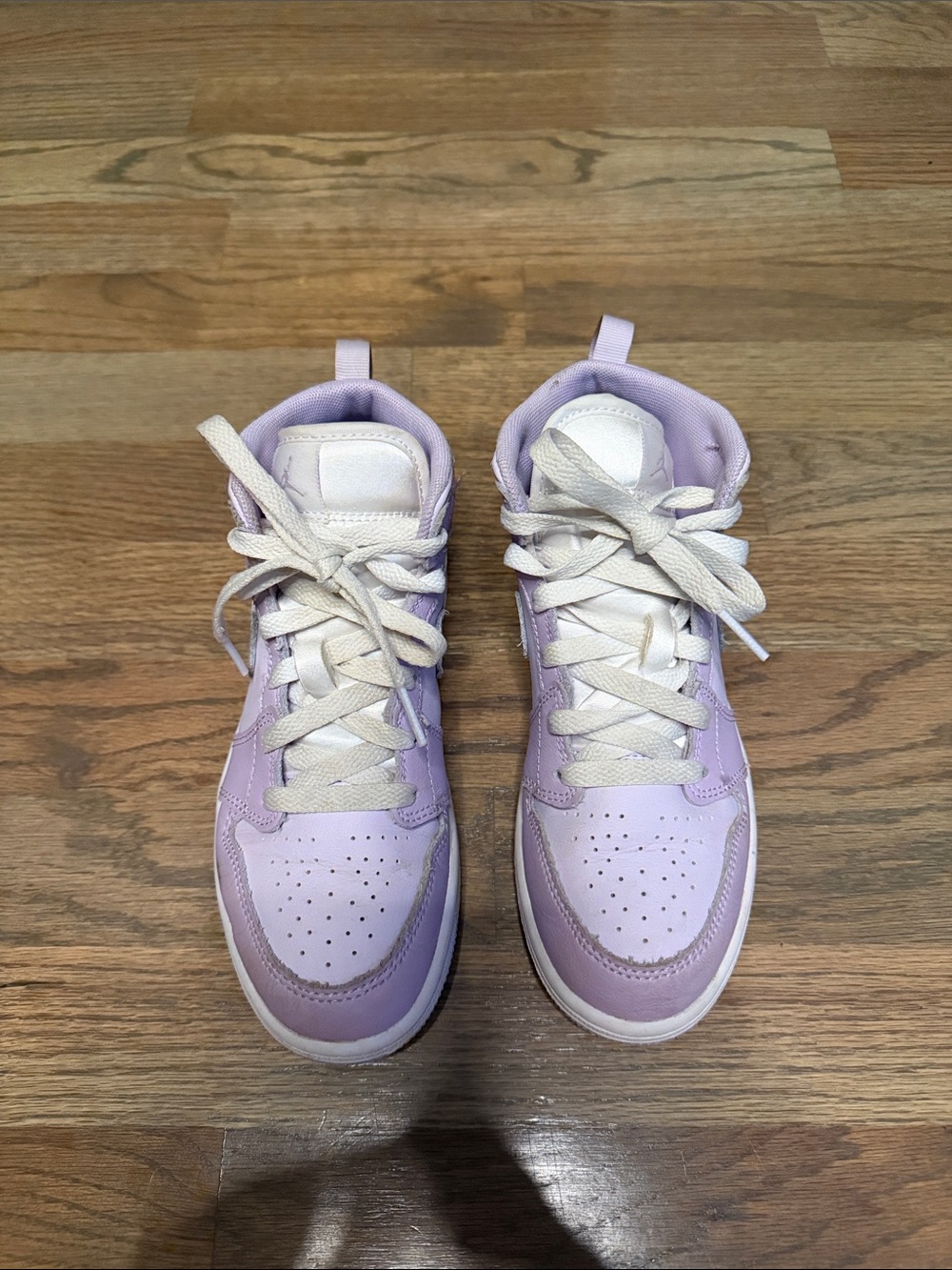 Nike Kids Lavender/White High-Top Sneakers